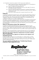 Preview for 21 page of RugDoctor 93306 User Manual