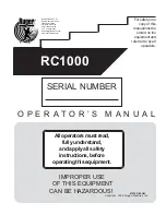 Ruger RC1000 Operator'S Manual preview