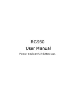 RugGear RG930 User Manual preview