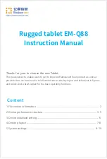 Rugged Computing EM-Q88 Instruction Manual preview