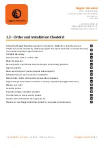 Preview for 4 page of Rugged Interactive CardioWall Landscape Order And Installation Manual