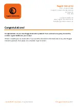 Preview for 50 page of Rugged Interactive CardioWall Landscape Order And Installation Manual