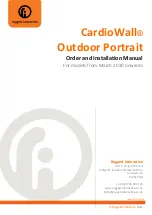 Rugged Interactive CardioWall Outdoor Portrait Order And Installation Manual preview