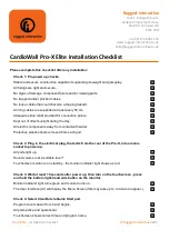 Preview for 27 page of Rugged Interactive CardioWall Pro-X Elite Order And Installation Manual