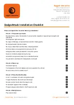 Preview for 29 page of Rugged Interactive DodgeAttack Order And Installation Manual