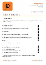 Preview for 10 page of Rugged Interactive SkyClimb Order And Installation Manual