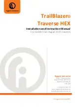 Rugged Interactive TrailBlazer Traverse HEX Installation And Instruction Manual предпросмотр