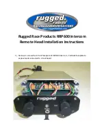 Rugged Radios RRP600 Installation Instructions предпросмотр