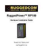 Preview for 1 page of RuggedCom RUGGEDPOWER RP100 Hardware Installation Manual