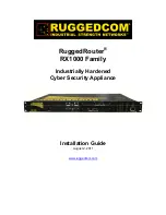 RuggedCom RuggedRouter RX1000 Installation Manual предпросмотр