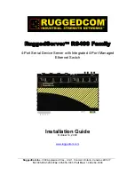 RuggedCom RuggedServer RS400 Installation Manual предпросмотр