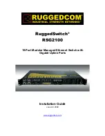 RuggedCom RuggedSwitch RSG2100 Installation Manual preview