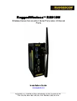 Предварительный просмотр 1 страницы RuggedCom RuggedWireless RS910W Installation Manual