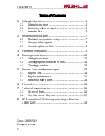 Preview for 2 page of Ruhle MKR 600 Translation Of The Original Instructions