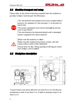 Preview for 8 page of Ruhle MPR 400 Translation Of The Original Instructions