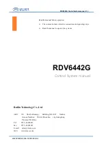 Предварительный просмотр 1 страницы Ruida Technology RDC644XG Manual