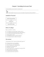 Предварительный просмотр 15 страницы Ruijie Networks RG-AP520(DA) Series Hardware  Installation And Reference Manual