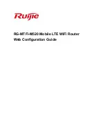 Preview for 1 page of Ruijie Networks RG-MTFi-M520 Web Configuration Manual