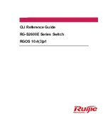 Ruijie Networks RG-S2600E Series Cli Reference Manual предпросмотр