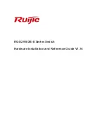 Preview for 1 page of Ruijie Networks RG-S2910-24GT4XS-E Hardware  Installation And Reference Manual