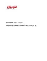 Preview for 1 page of Ruijie Networks RG-S8605E Hardware  Installation And Reference Manual