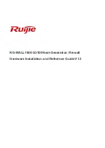 Ruijie Networks RG-WALL1600-S3100 Hardware  Installation And Reference Manual preview