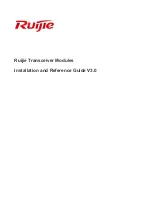 Preview for 1 page of Ruijie FE-eSFP-LH15-SM1310 Installation And Reference Manual