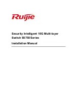 Предварительный просмотр 1 страницы Ruijie M5750-24GT/12SFP Installation Manual