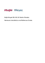 Preview for 1 page of Ruijie Reyee RG-EG V2 Series Hardware  Installation And Reference Manual