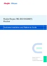 Ruijie Reyee RG-EG105GWT Hardware  Installation And Reference Manual предпросмотр