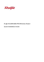 Ruijie Reyee RG-EW1200G PRO Quick Installation Manual предпросмотр