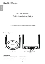 Preview for 4 page of Ruijie Reyee RG-EW300 PRO User Manual