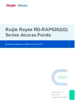 Предварительный просмотр 1 страницы Ruijie Reyee RG-RAP6262 Series Hardware  Installation And Reference Manual