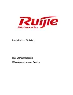 Ruijie RG-AP620 Series Installation Manual предпросмотр