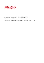 Preview for 1 page of Ruijie RG-AP710 Series Hardware  Installation And Reference Manual