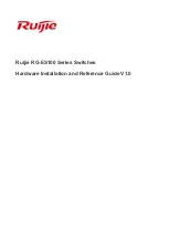 Ruijie RG-ES100 Series Hardware  Installation And Reference Manual предпросмотр