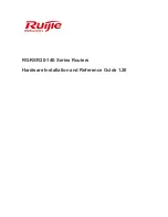 Ruijie RG-RSR20-14E Series Hardware  Installation And Reference Manual preview