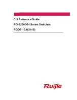 Предварительный просмотр 1 страницы Ruijie RG-S2600G-I Series Cli Reference Manual