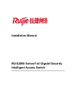 Предварительный просмотр 1 страницы Ruijie RG-S2900 Series Installation Manual