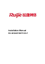 Ruijie RG-S2924GT/8SFP-XS-P Installation Manual предпросмотр