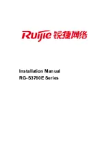 Предварительный просмотр 1 страницы Ruijie RG-S3760E Series Installation Manual