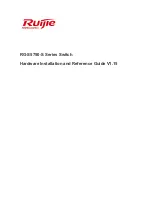 Ruijie RG-S5750-S Series Hardware  Installation And Reference Manual предпросмотр