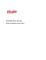 Ruijie RG-S8600 Series Quick Installation Manual предпросмотр