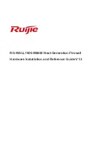 Предварительный просмотр 1 страницы Ruijie RG-WALL1600-M6600 Hardware  Installation And Reference Manual