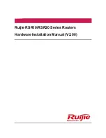 Preview for 1 page of Ruijie RSR10 Series Hardware Installation Manual