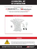 Rukket Sports LED BASKETBALL NET Setup Instructions preview