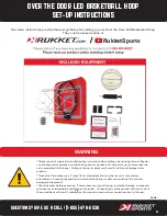 Rukket Sports OVER THE DOOR LED BASKETBALL HOOP Setup Instructions preview