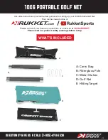 Preview for 1 page of Rukket 10X6 PORTABLE GOLF NET Quick Start Manual