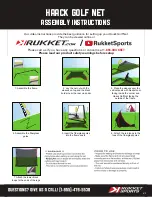 Preview for 1 page of Rukket HAACK GOLF NET Assembly Instructions