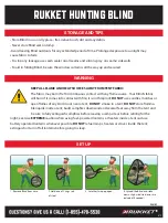 Rukket HUNTING BLIND Quick Start Manual preview